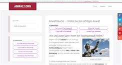 Desktop Screenshot of anwalt.org