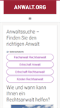 Mobile Screenshot of anwalt.org